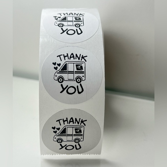 100 Thank You USPS Sticker, Thank You Sticker, Postal Mailbox Sticker - Picture 10 of 15
